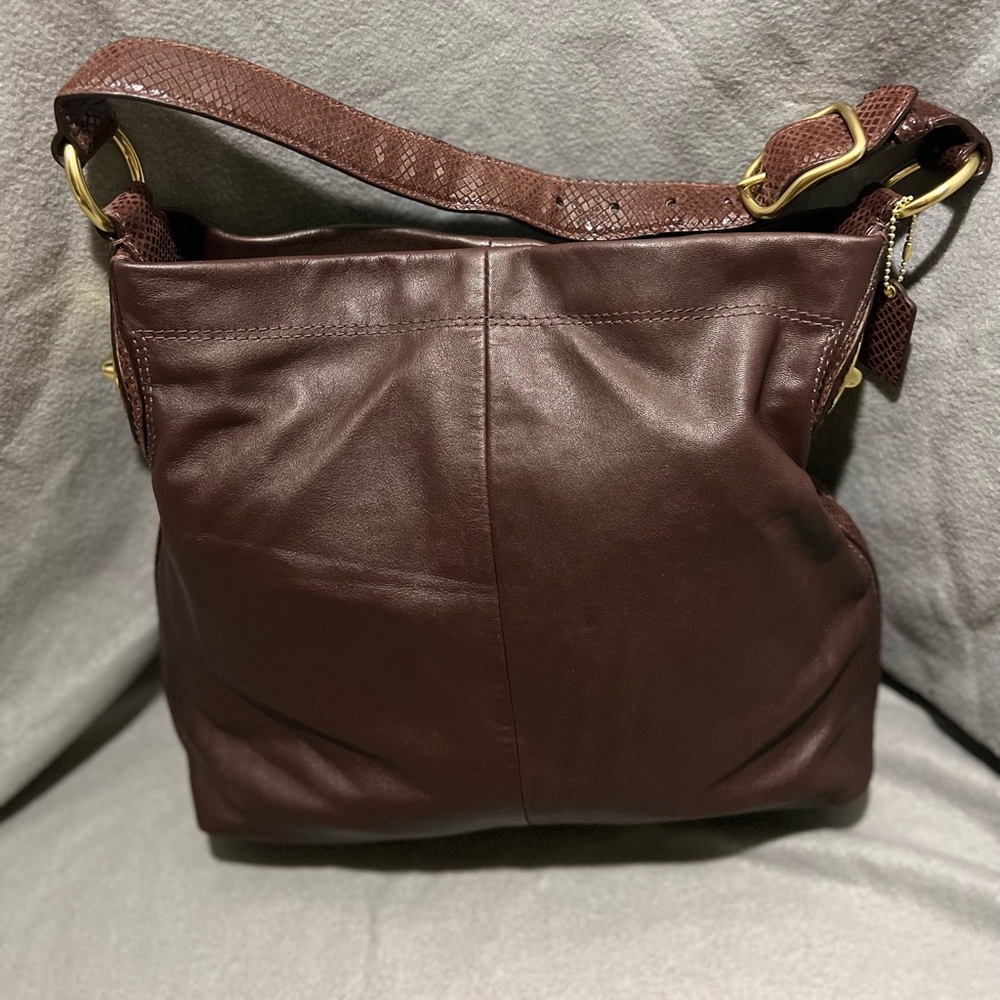 Brown Leather Coach Bag